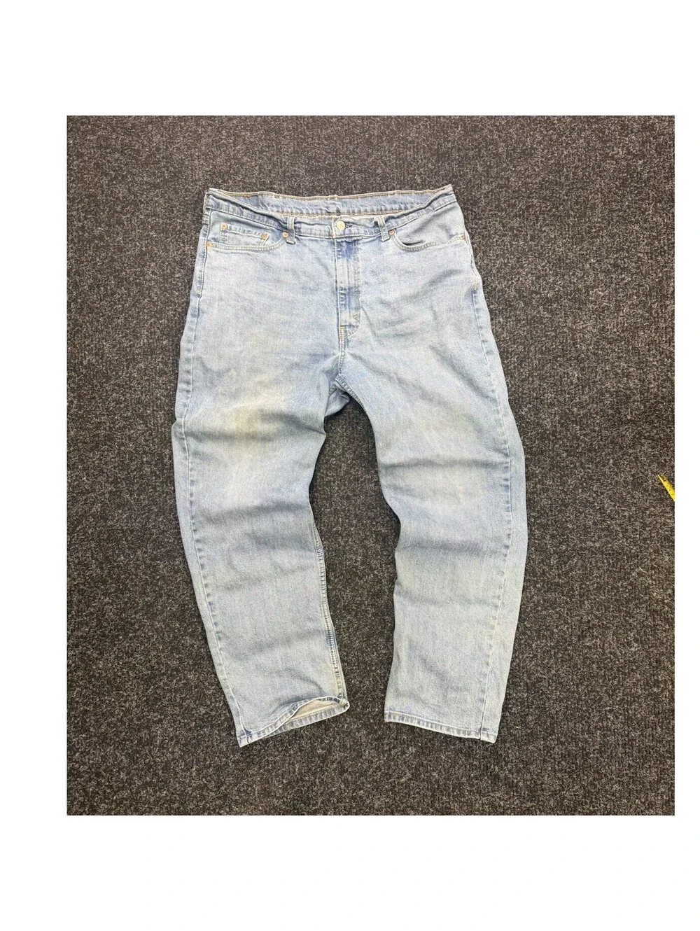 Levi's Light Blue Relaxed Fit Straight Jeans Cotton 500 Series Men's